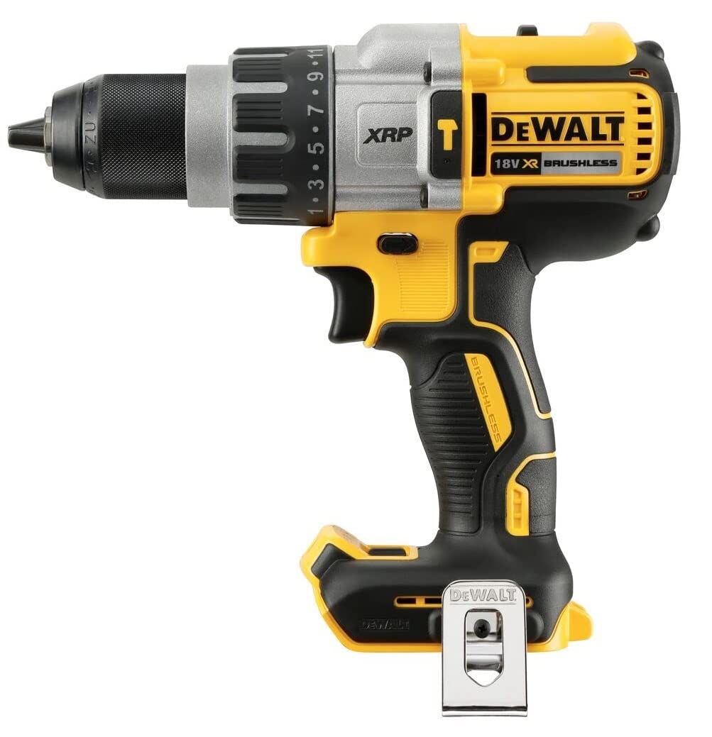 DeWalt DCD996NT-XJ Trapano con Percussione, XRP, 3 Velocità, in TSTAK, senza Batterie e Caricabatteria, Corpo Macchina, Giallo inero, Argento.