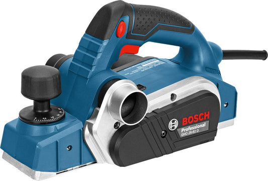 Bosch Professional 06015A4300 Pialletto GHO 26-82 D, Chiave a Brugola, Guida Parallela, Sacchetto Polvere in Stoffa con Cassetta, 710 watts, 230 volts, Blu