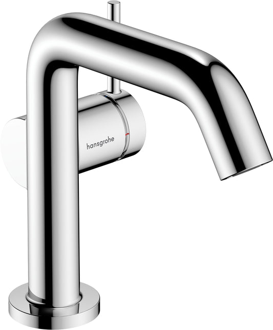 hansgrohe Tecturis S - Rubinetto per lavabo senza scarico, risparmio energetico (CoolStart), Miscelatore lavabo risparmio idrico (EcoSmart) con altezza bocca 112 mm, cromo, 73321000