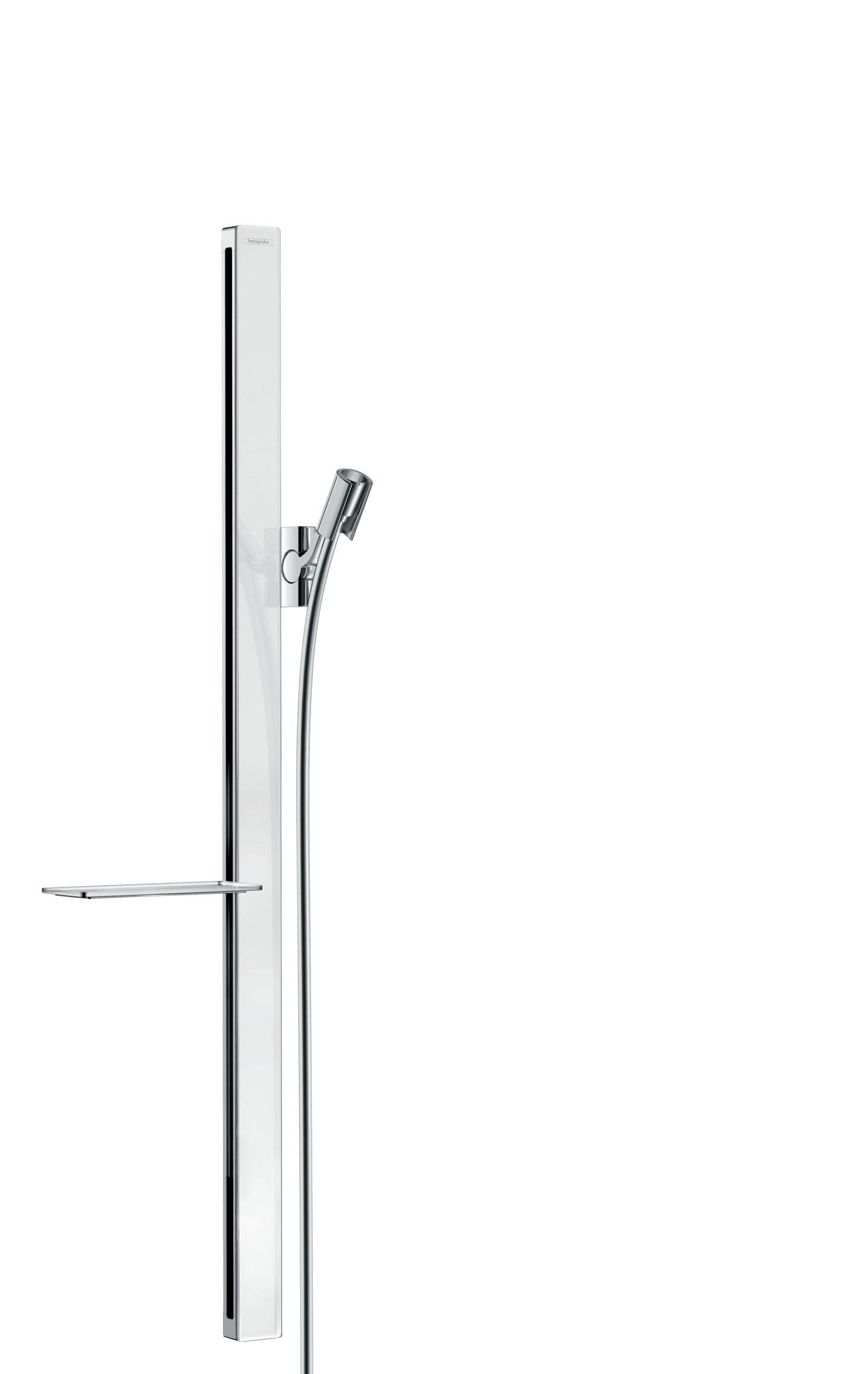 hansgrohe Unica Asta doccia E 90 cm con flessibile doccia, bianco/cromo, 27640400