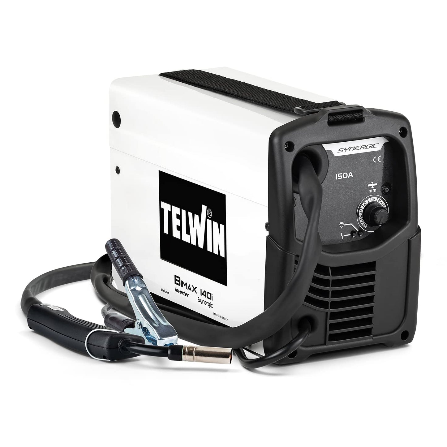 Telwin Bimax 140i Synergic saldatrice inverter a filo animato FLUX no gas con torcia diretta, 150A