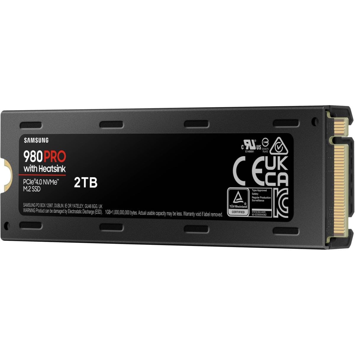 Samsung MZ-V8P2T0CW 980 PRO SSD interno NVMe 2TB con Dissipatore di calore, PCIe Gen 4.0, Compatibile con Playstation 5