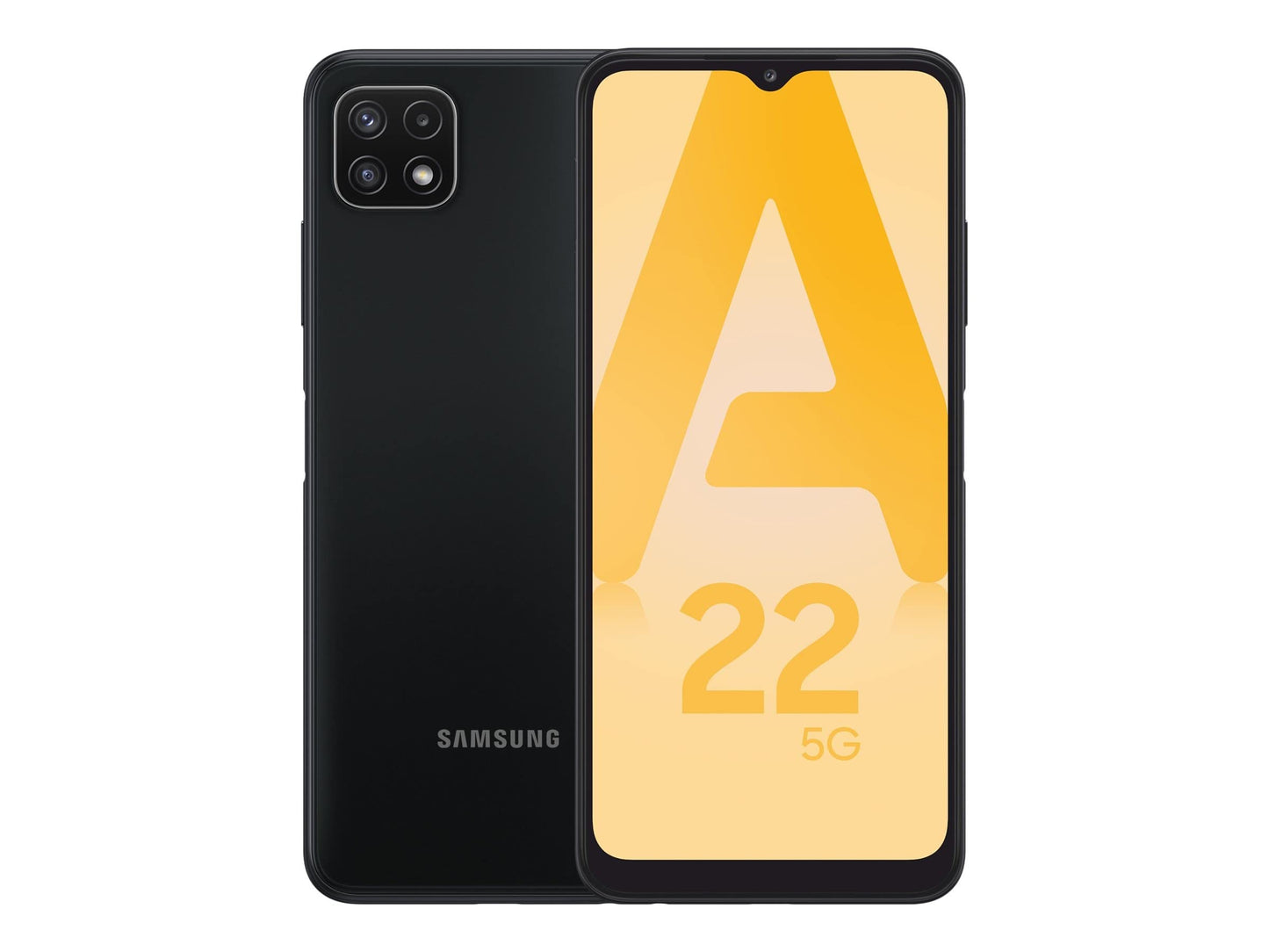 Samsung Galaxy A22 5G Smartphone 6,6 Pollici , Display Infinity-V FHD+, Cellulare Android 11, Tripla fotocamera posteriore, 4GB RAM e 64GB, Batteria 5.000 mAh, Gray (Versione Italiana) 2021