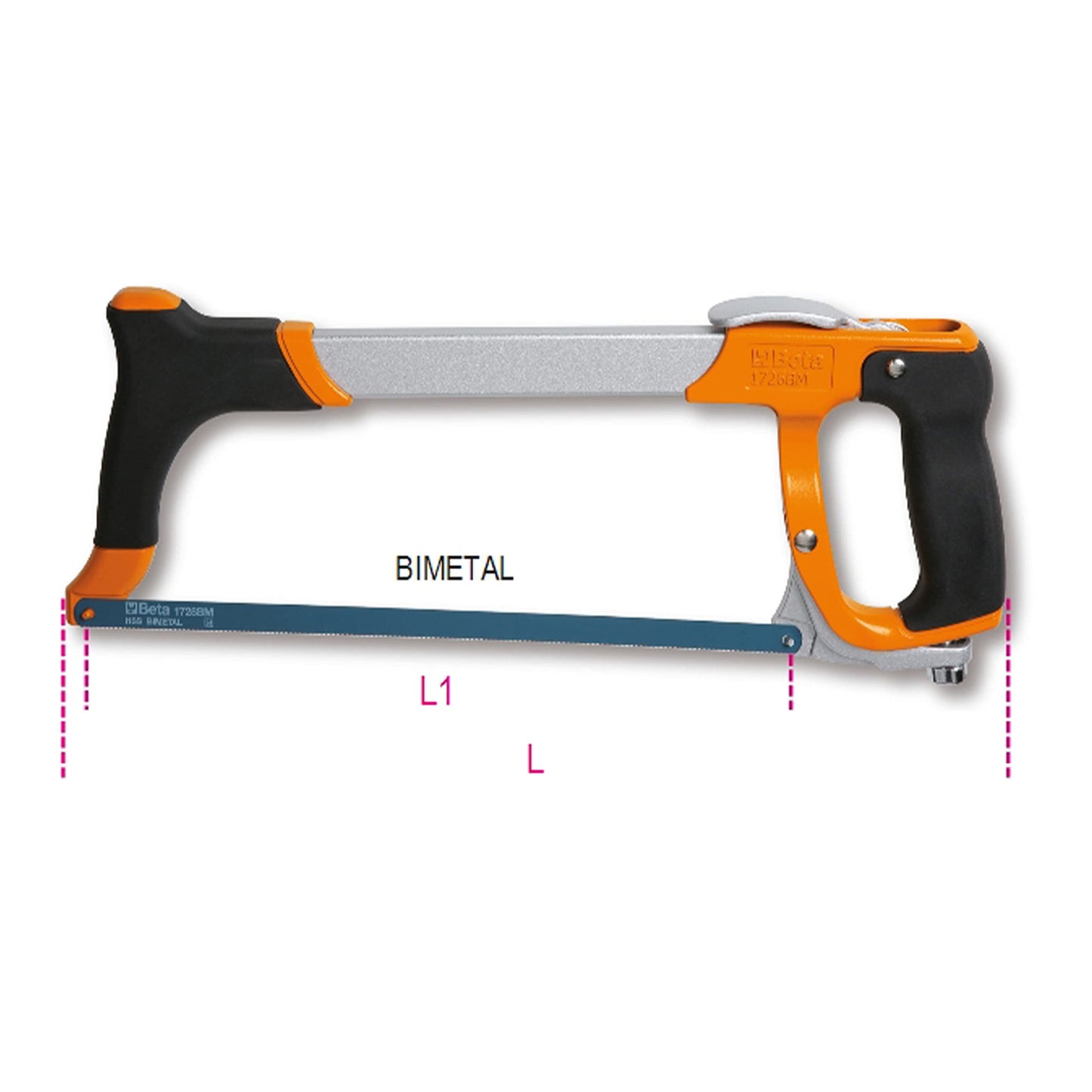 Beta 1726BM - Seghetto con sistema di tensionamento della lama a sgancio rapido