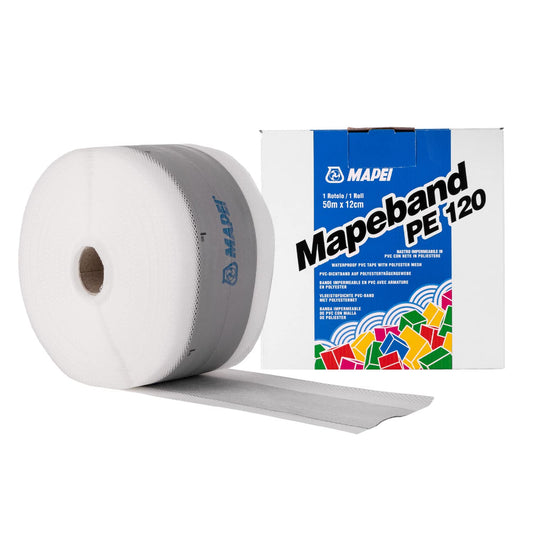 Mapeband PE 120 Mapei - 50m x 12cm - Nastro impermeabile in PVC con rete in poliestere