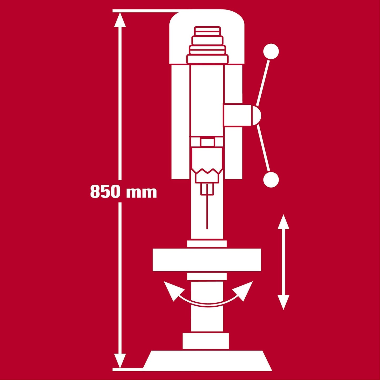 Einhell trapano a colonna TC-BD 630/1 (630 W, profondità di foratura max. 60 mm, arresto di profondità regolabile, diametro massimo del trapano 16 mm