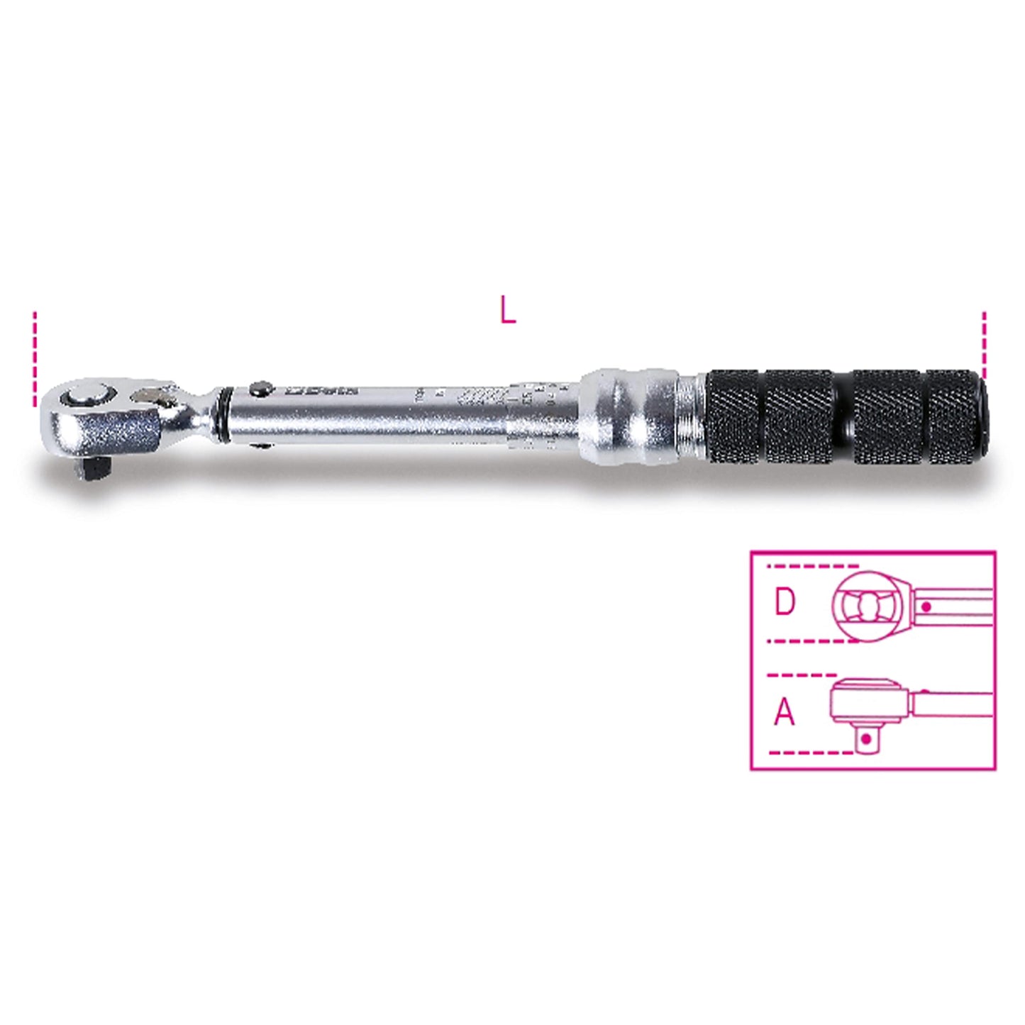 Beta 605E/5 - Chiavi dinamometriche a scatto con cricchetto reversibile per serraggi destrorsi e sinistrorsi precisione di serraggio ± 6%