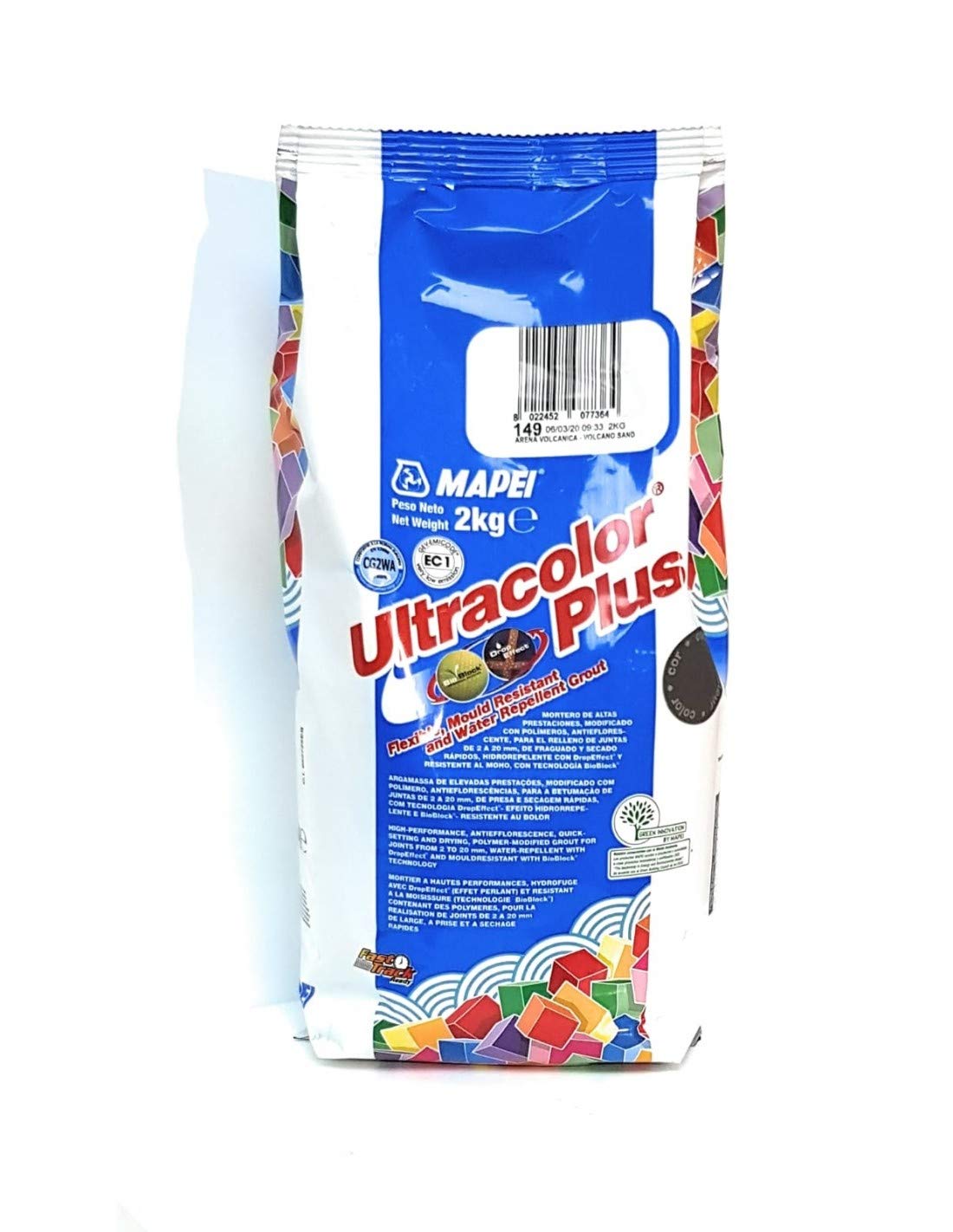 MAPEI Mortaio di guarnizioni Ultracolor Plus (149) Sabbia vulcanica 2 Kg