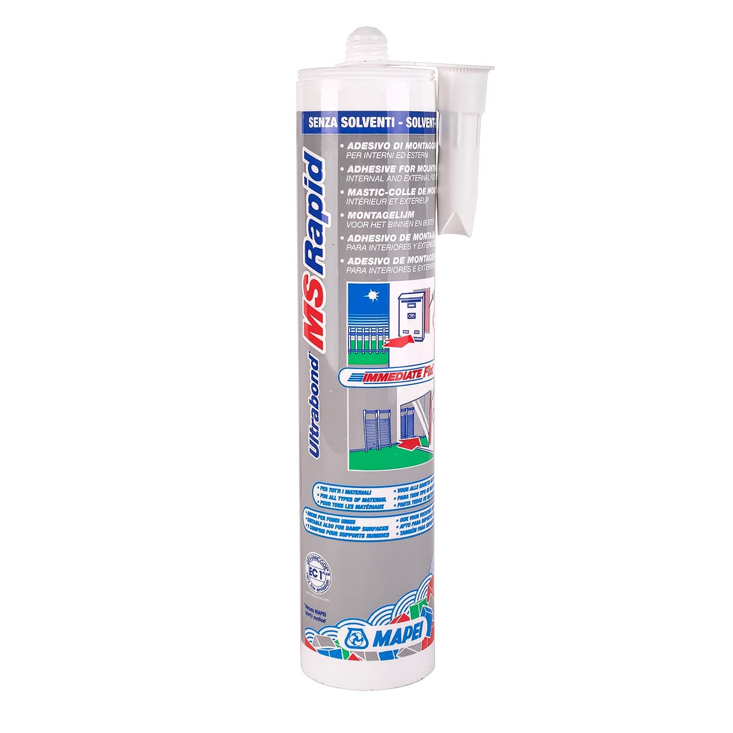 Adesivo di montaggio ibrido ad ampio uso Mapei ULTRABOND MS RAPID 290 ml