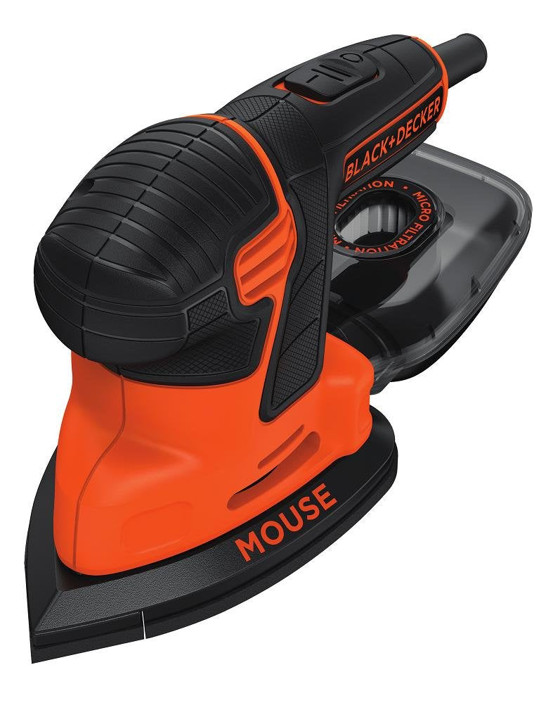 BLACK+DECKER KA2500K Levigatrice Multifunzione Mouse, Velocità 14.000 Giri/Min, 120 W