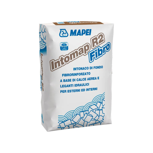 Mapei Intomap R2 Intonaco Di Fondo Base Calce Aerea e Leganti Idraulici Esterni Interni Kg 25