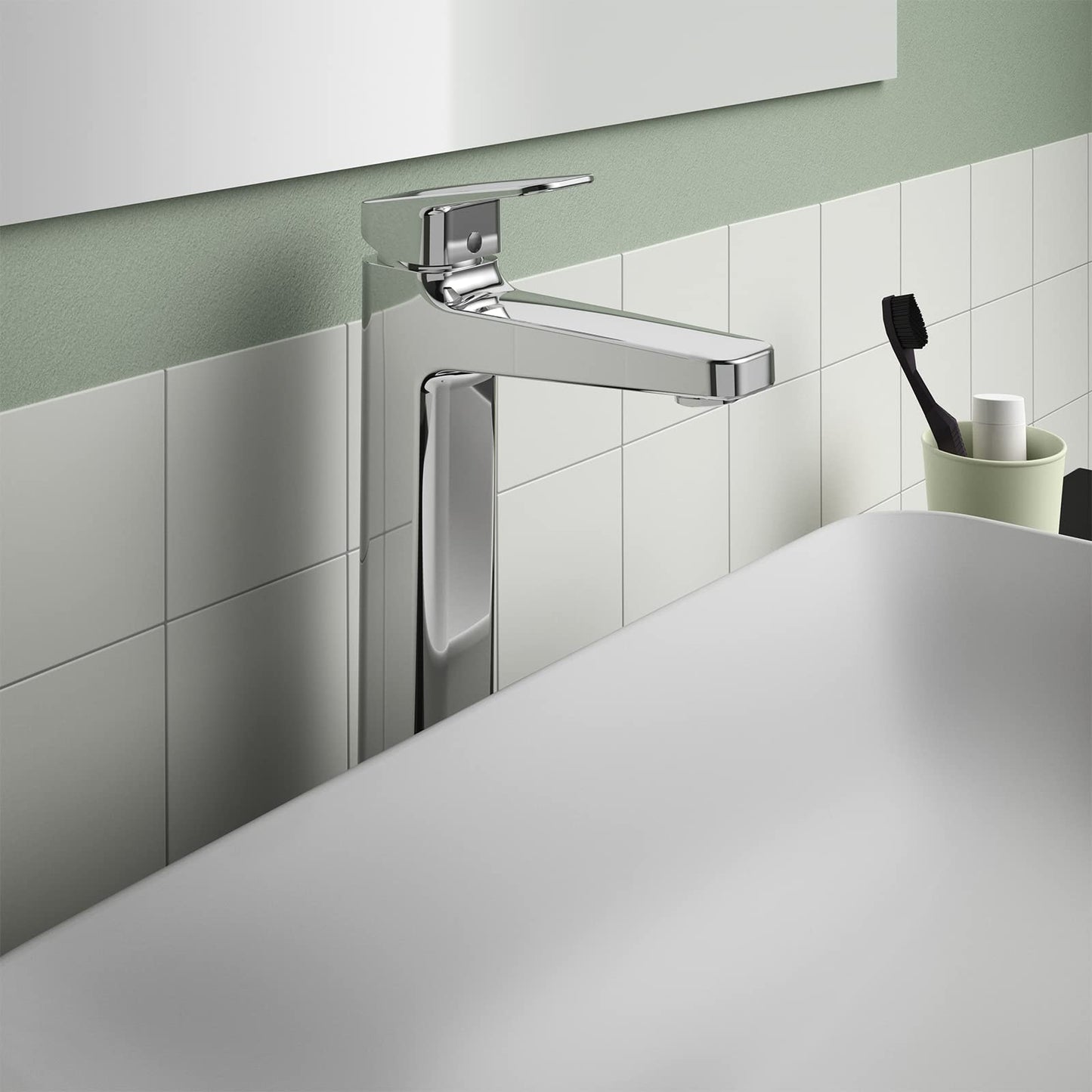 Ideal Standard - Ceraplan, Miscelatore monocomando alto per lavabo, Cromato