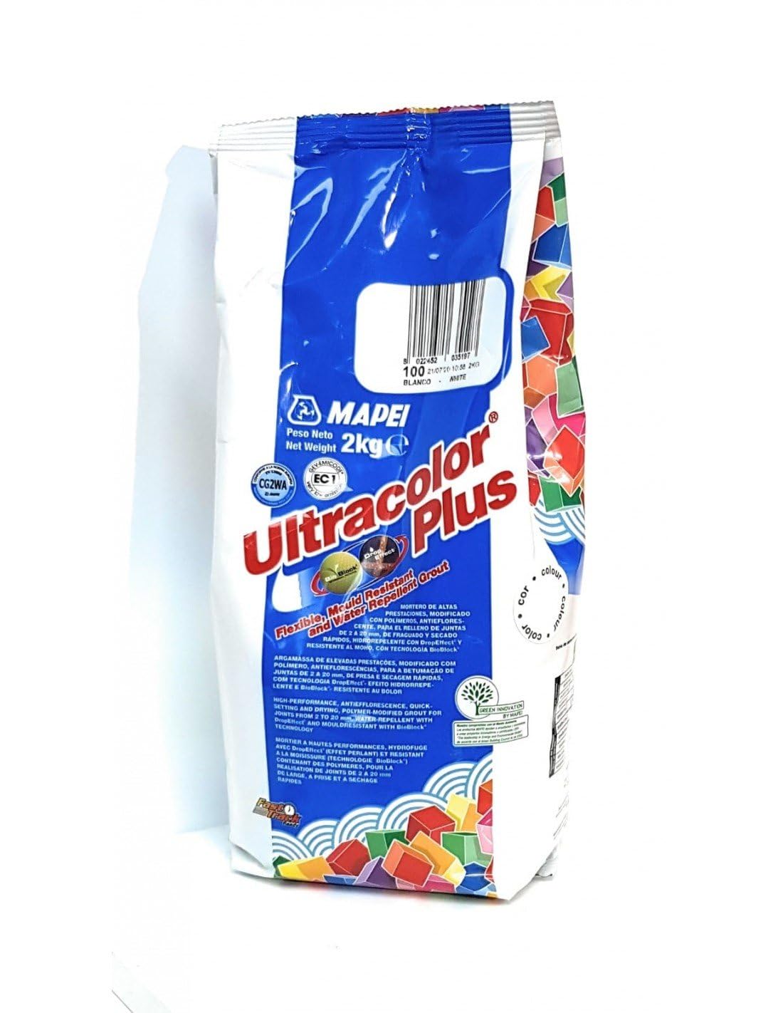 Mapei Ultracolor Plus Grout 100 Bianco 2kg | MAPULTGRO1002PL