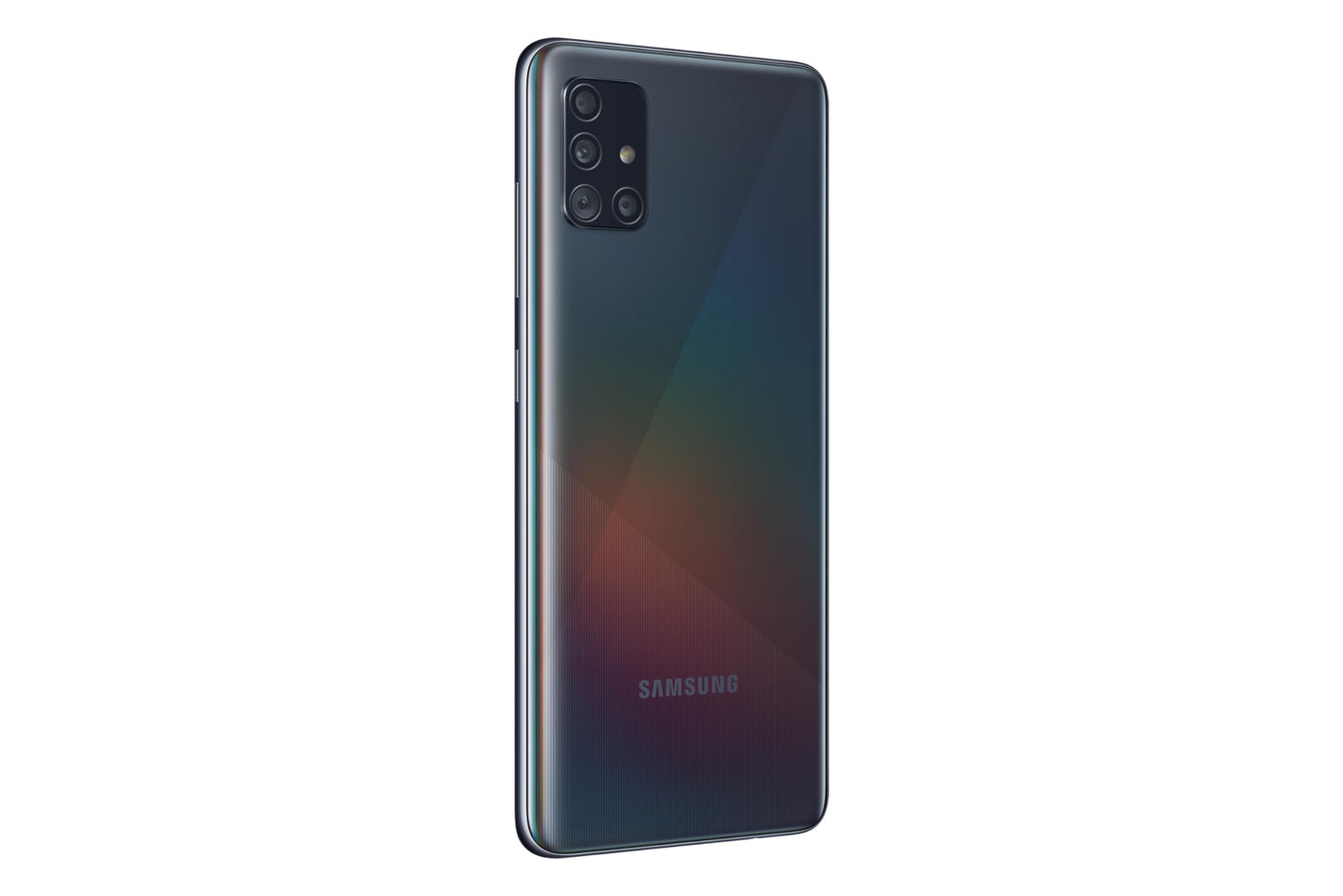 Samsung Galaxy A51 Smartphone, Display 6.5" Super AMOLED, 4 Fotocamere Posteriori, 128 GB Espandibili, RAM 4 GB, Batteria 4000 mAh, 4G, Dual Sim, Android 10, Nero