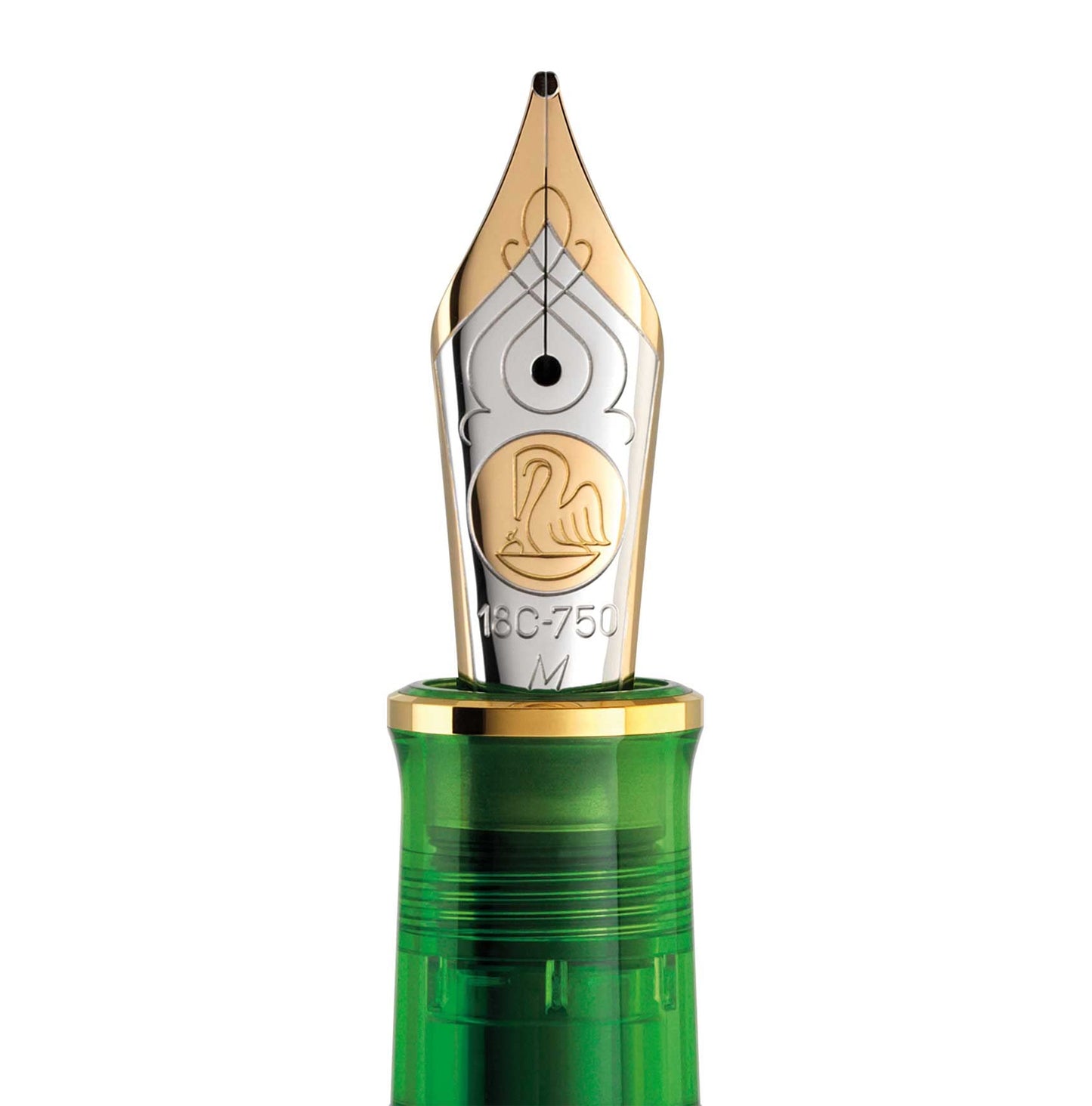 PELIKAN Penna stilografica Souverän M800 Green Demonstrator M - media 821452