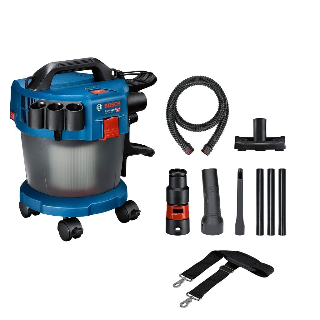 Bosch Professional 18V System Aspiratore Industriale Gas 18V-10 L (senza Batteria, Incl. Tubo Flessibile 1,6 M, 3 Tubi di Prolunga)