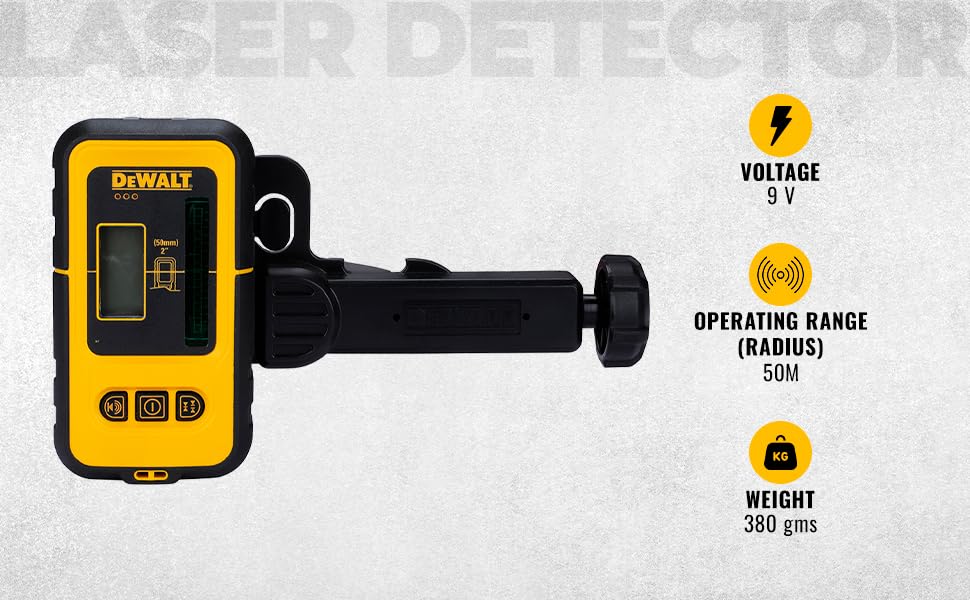 DEWALT DE0892G-XJ Ricevitore per laser a linee raggio, verde