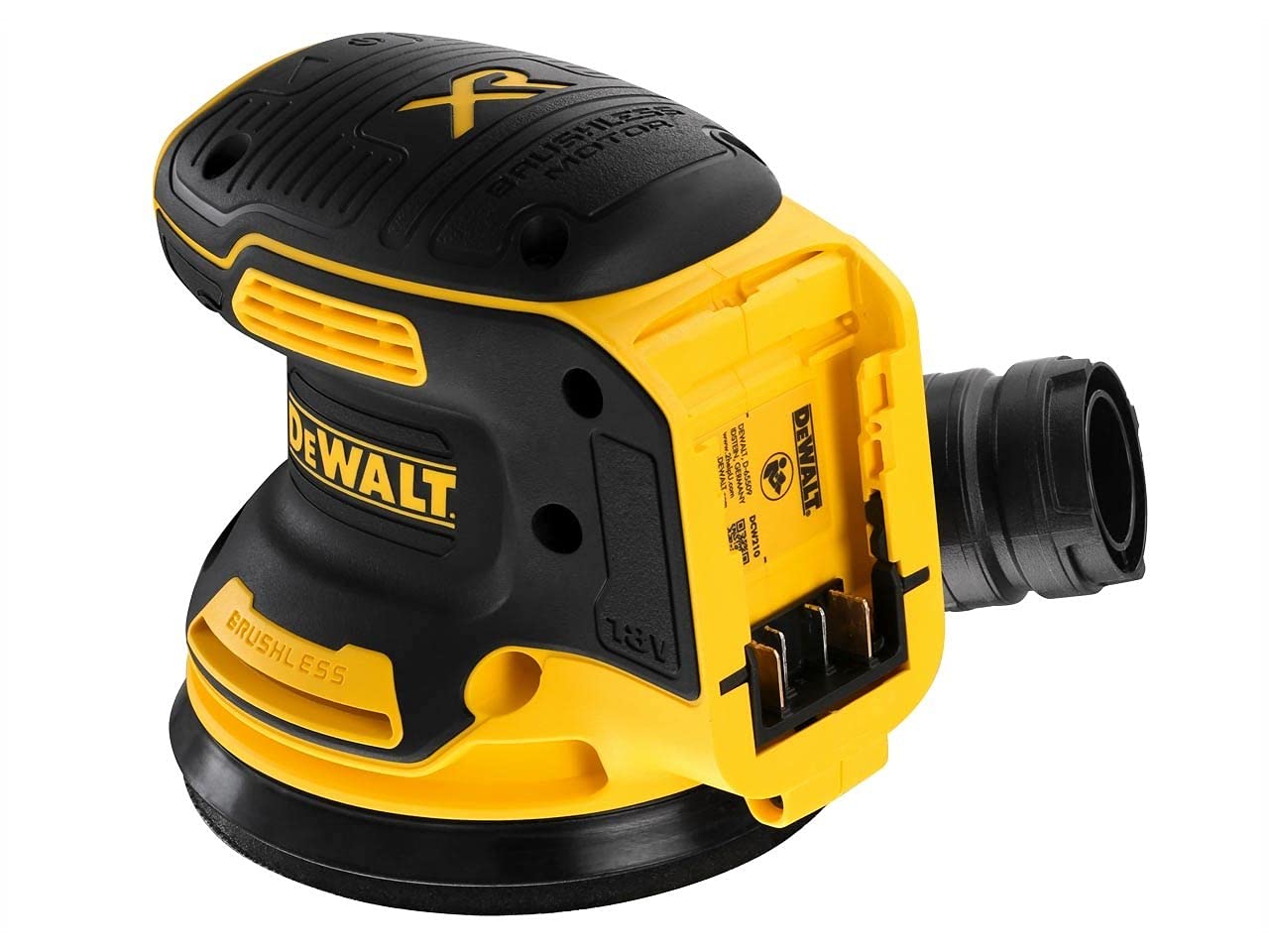 DEWALT Levigatrice roto-orbitale da 125mm 18V Motore BRUSHLESS, DCW210NT-XJ