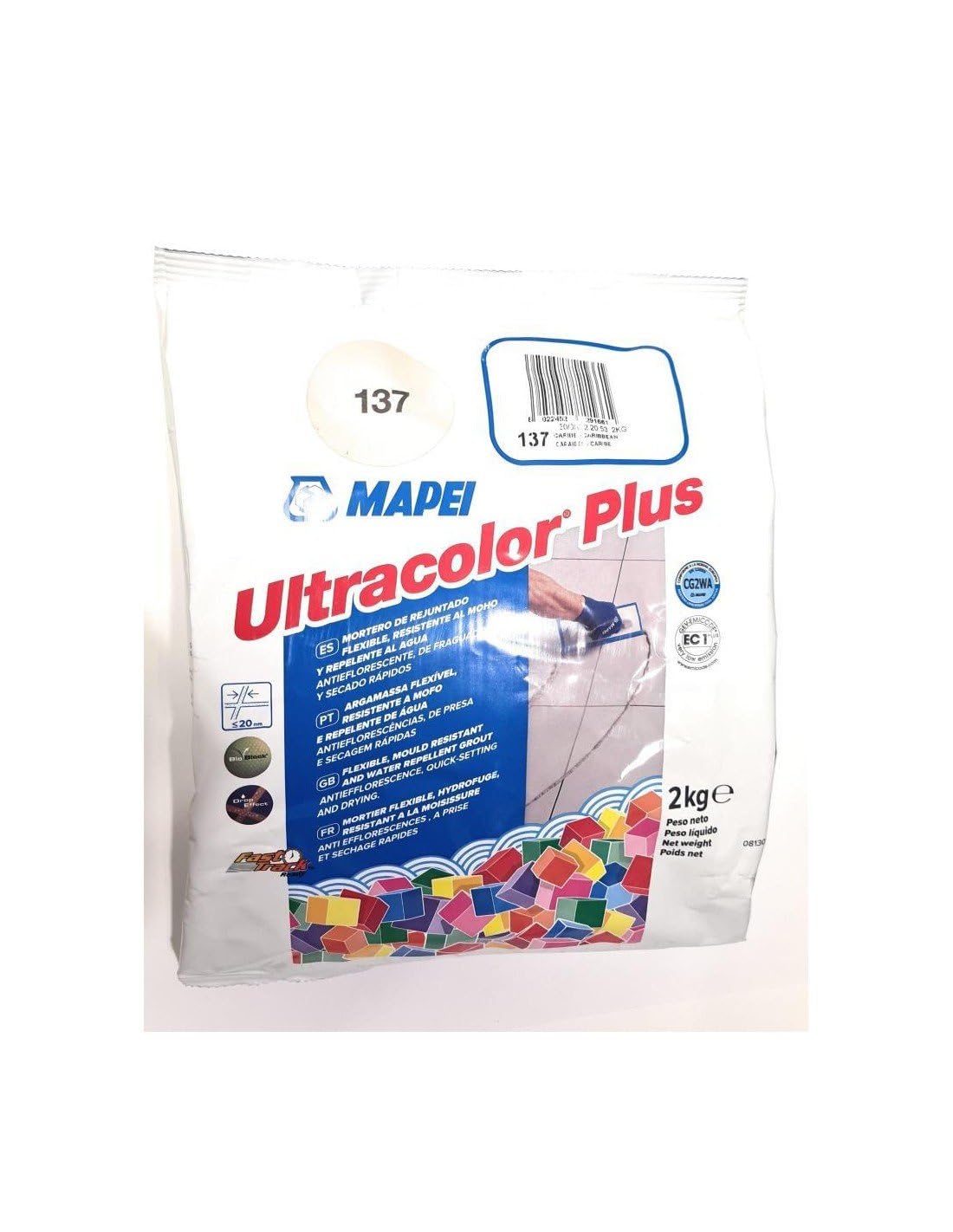 MAPEI Mortaio di guarnizioni Ultracolor Plus (137) Caraibi 2 Kg