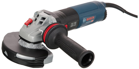 Bosch Professional Smerigliatrice angolare GWS 14-125 S(1400 Watt, impugn. suppl,cuffia di prot,cuffia di prot.antitaglio con clip,chiave a due perni,flangia di mont,dado di serr,conf.in cartone),Blue