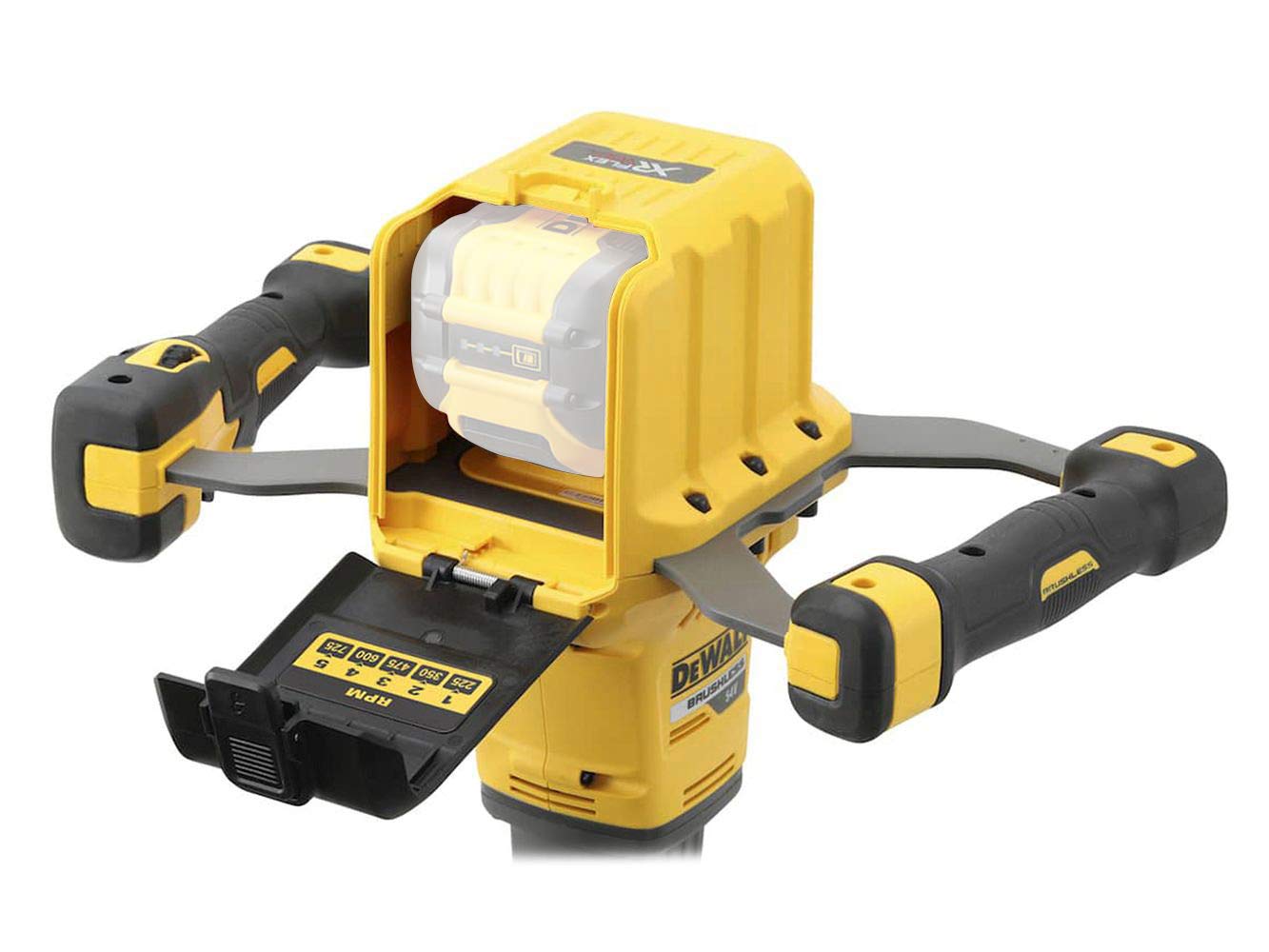 DeWalt DCD240N-XJ DCD240N-XJ-Mezclador escobillas XR FLEXVOLT 54V sin cargador/batería, 54 V, Multicolore, Bare Unit, No Battery Or Charger