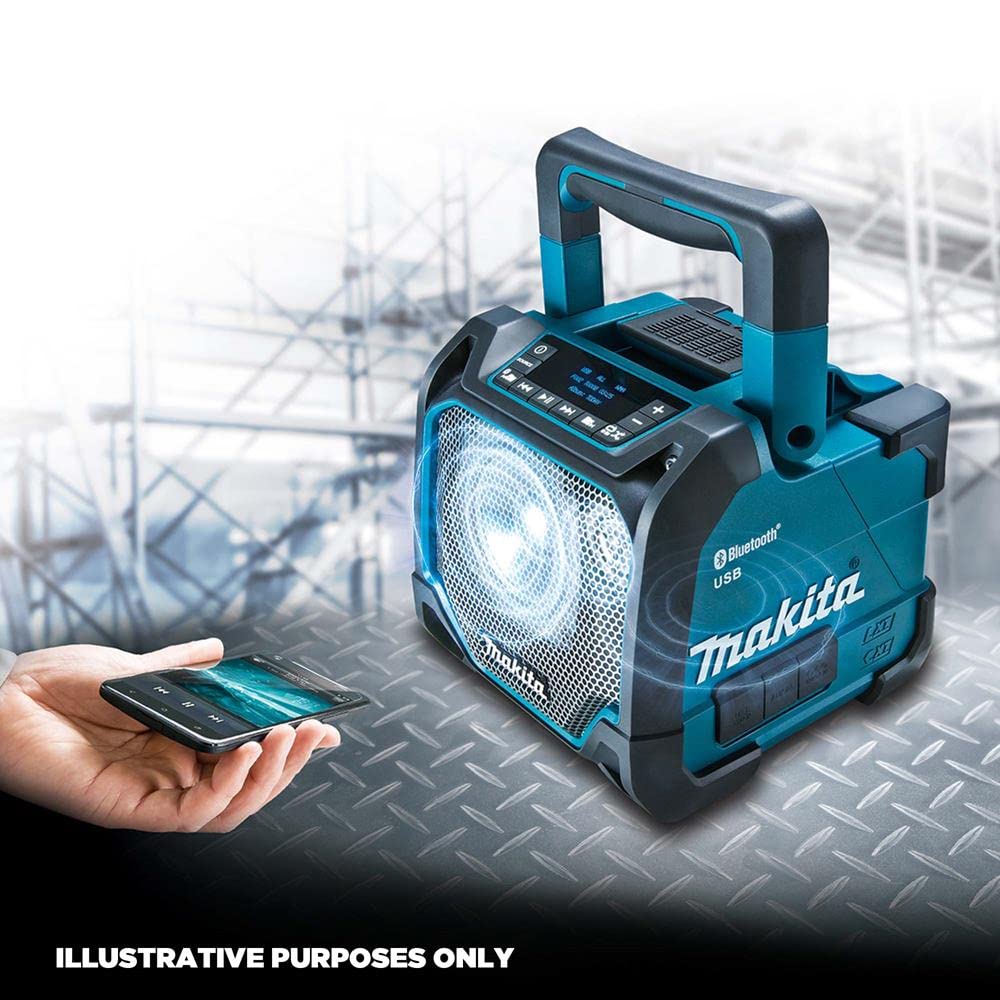 Makita Speaker Portatile da Cantiere Bluetooth e USB DMR202