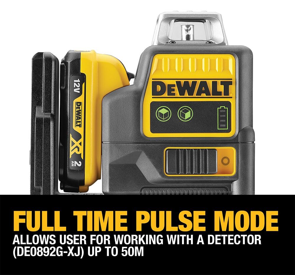 DeWalt DCE0811D1G-QW Tracciatore Linee Laser 10.8 V, Nero