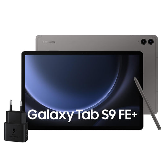 Samsung Galaxy Tab S9 FE+, Caricatore incluso, Display 12.4" TFT LCD PLS, Wi-Fi, RAM 12GB, 256GB, 10.090 mAh, Exynos 1380, Android 13, IP68, Gray, [Versione italiana] 2023