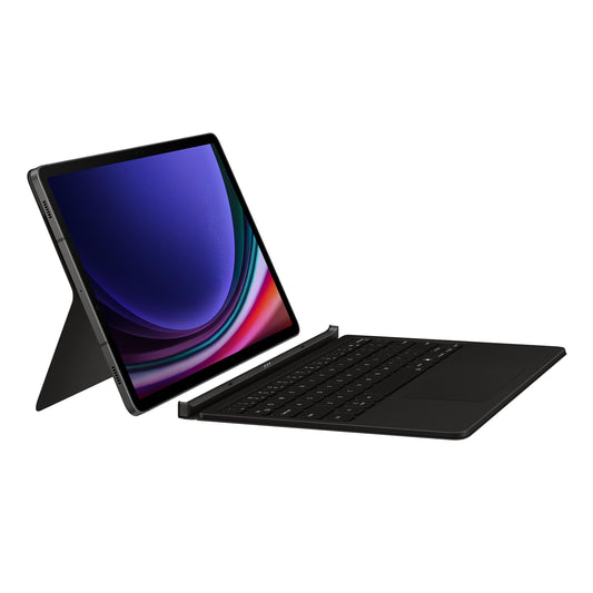 Samsung Book Cover Keyboard Custodia per tablet con tastiera per Galaxy Tab S9 | S9 FE, Nero