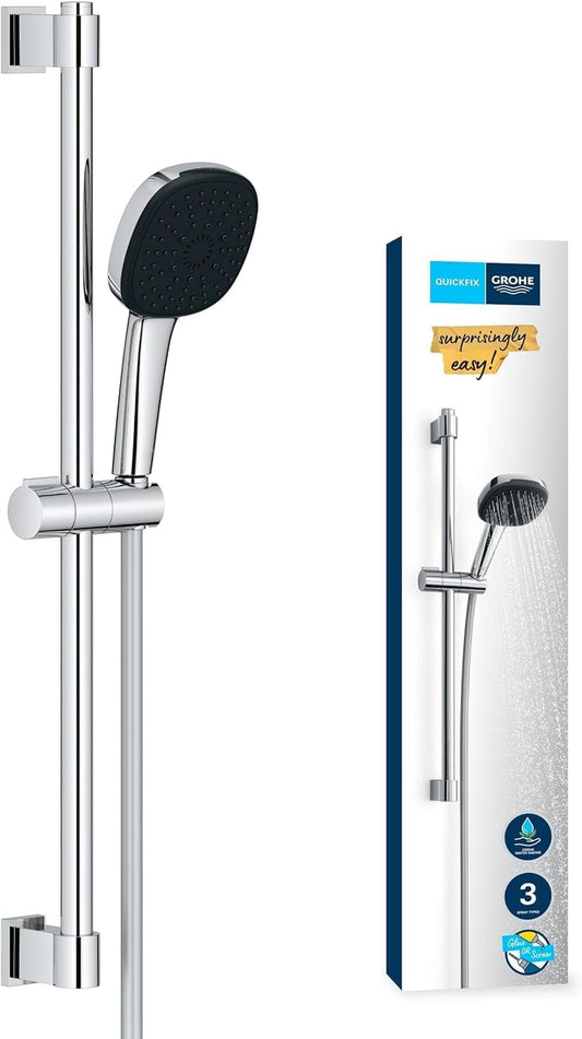 Grohe Vitalio Comfort 110 Set asta doccia 3 getti (Rain, Jet, Massage), 26096001