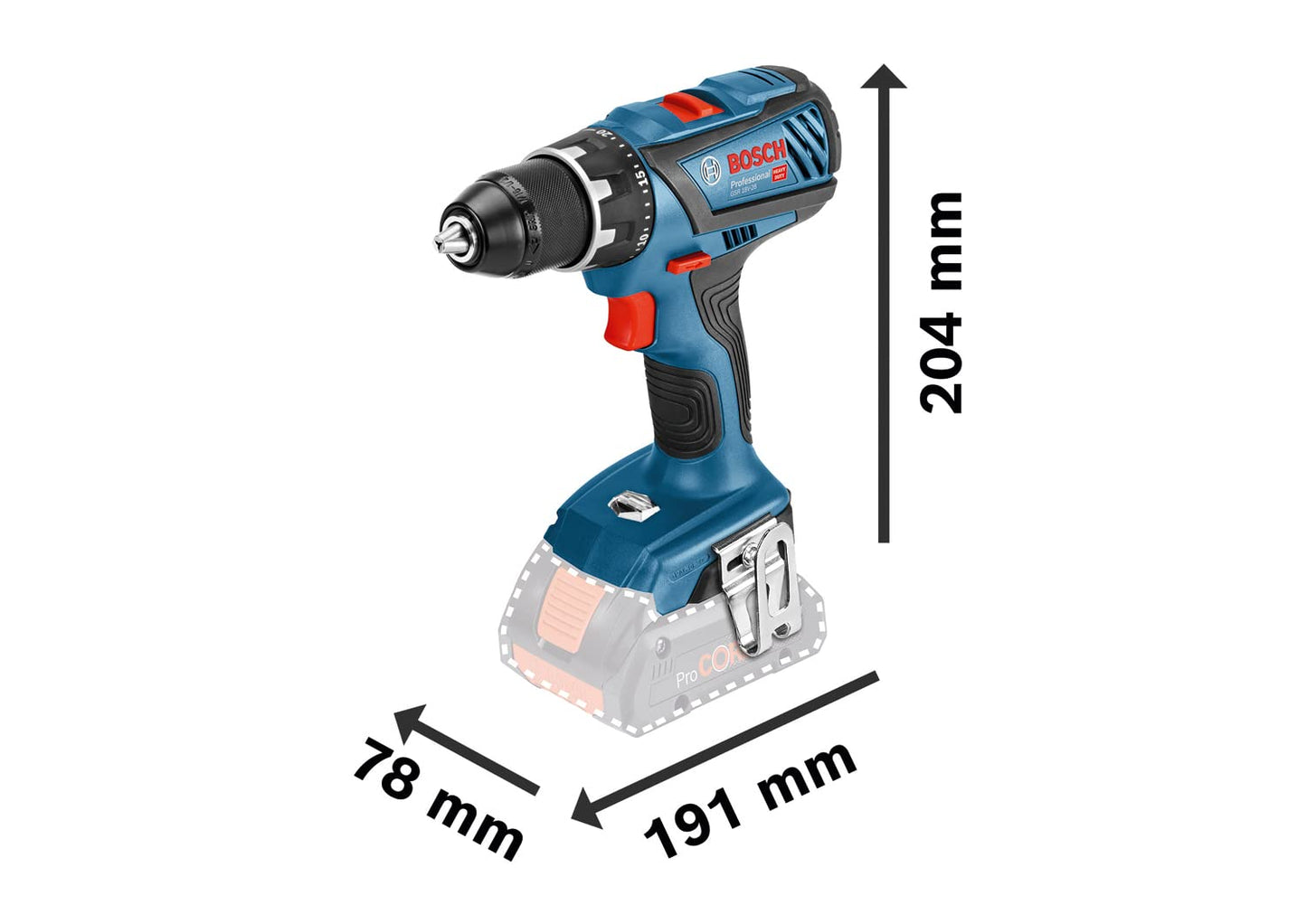 Bosch Professional 18V System Trapano-Avvitatore a Batteria Gsr 18V-28 (Incl. 2 Batterie da 4,0 Ah, Caricabatteria Gal 18V-40, L-Boxx)