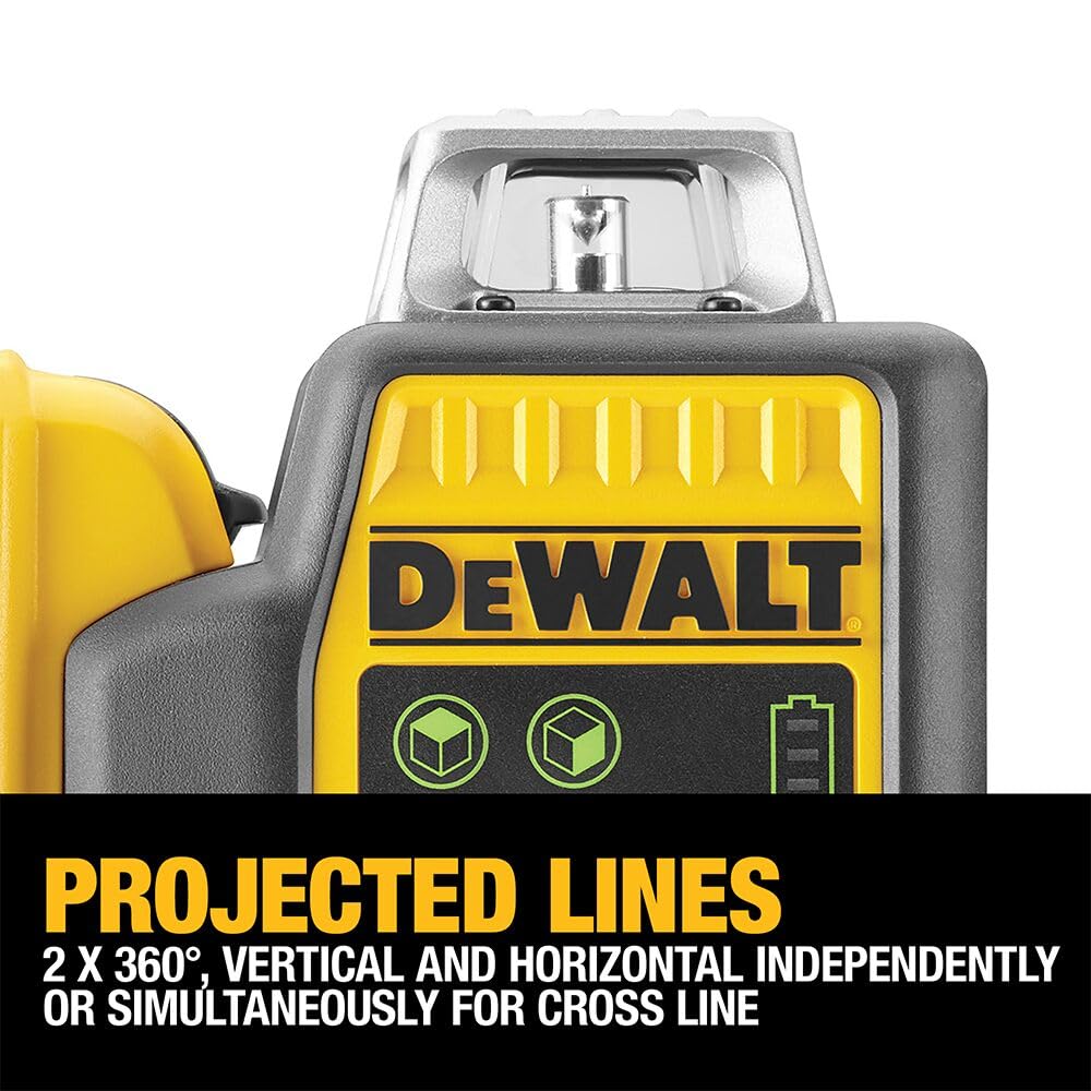 DeWalt DCE0811D1G-QW Tracciatore Linee Laser 10.8 V, Nero