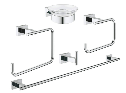 Grohe, 40758001, Essentials Cube, Accessori per il bagno, Cromato (Chrom)