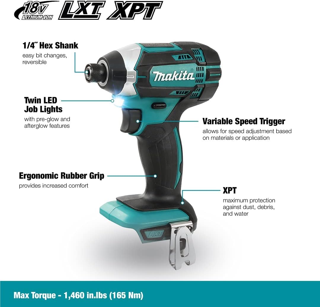 VISSEUSE À CHOCS MAKITA 18 V LI-ION 165 NM (MACHINE SEULE)- DTD152Z