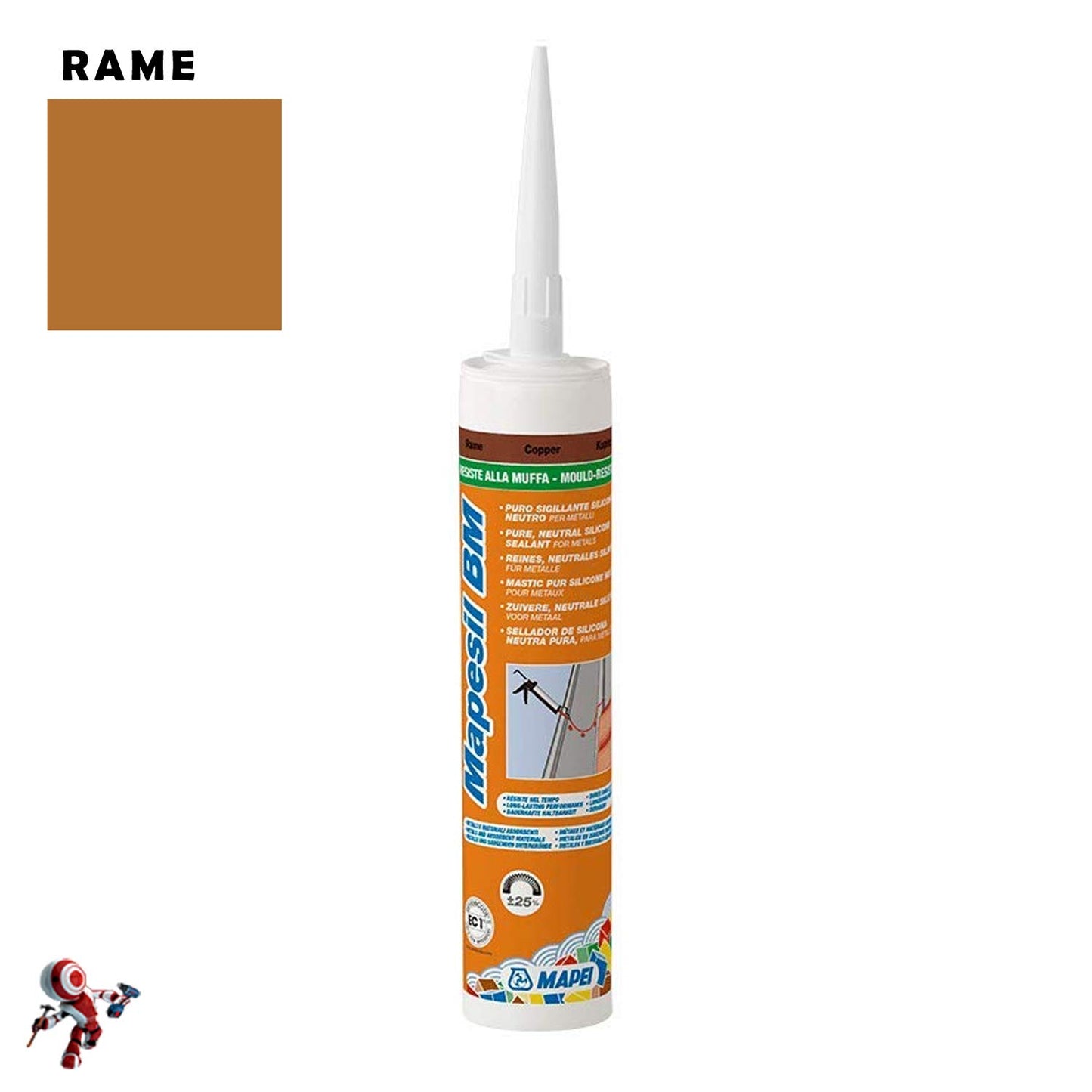 MAPEI SILICONE MAPESIL BM 247 RAME 310ml