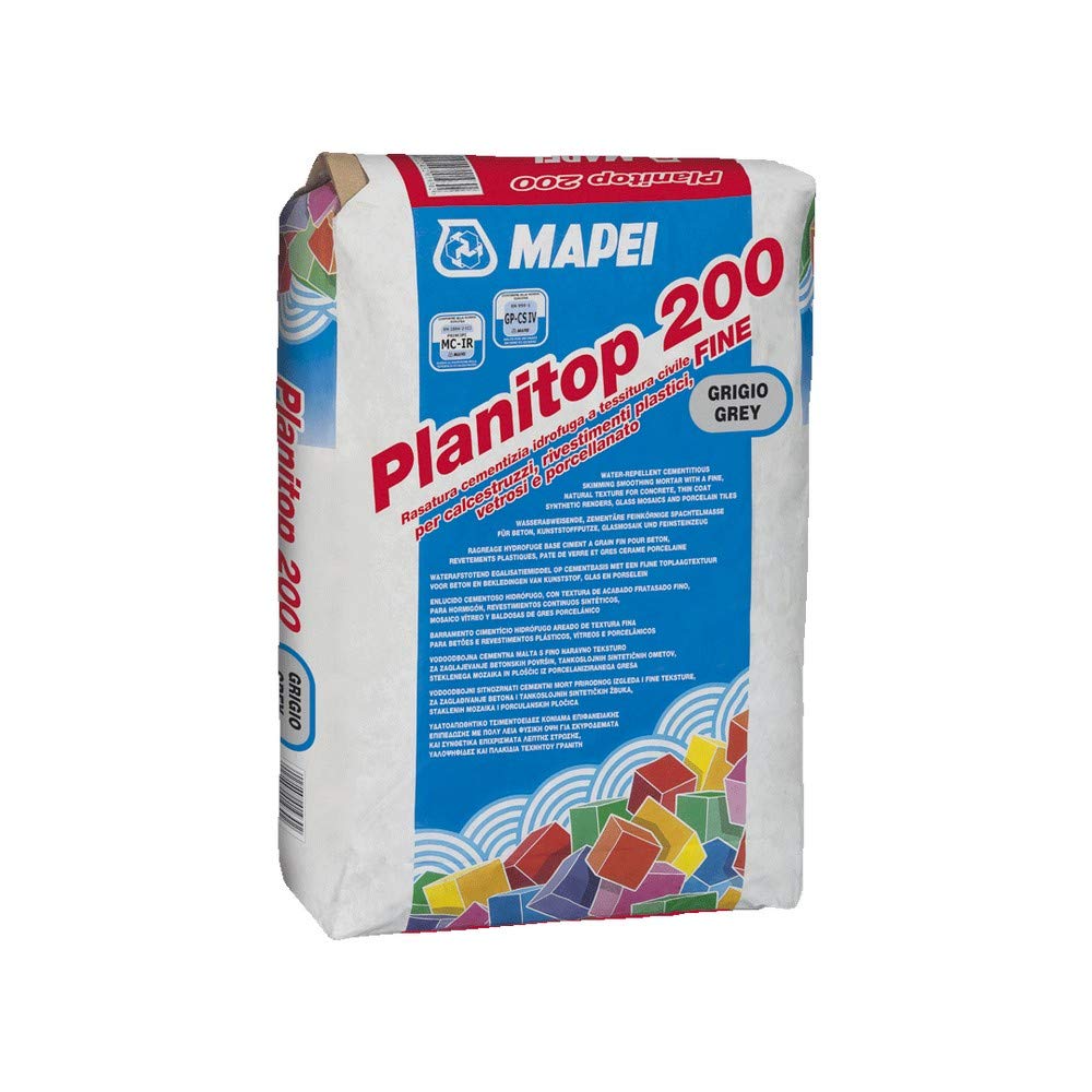 Rasatura cementizia idrofuga grigia 25Kg Planitop 200 Mapei