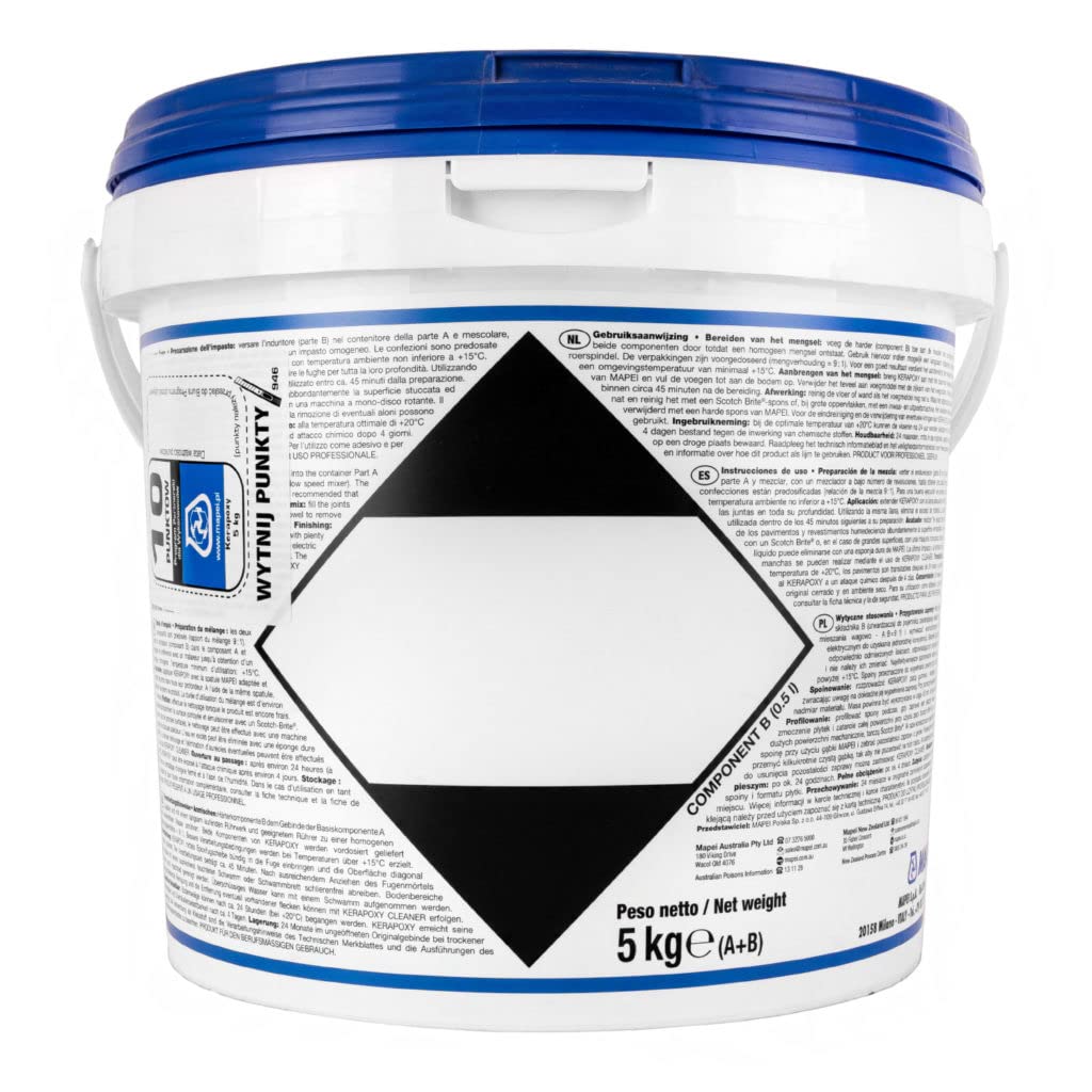 Mapei Kerapoxy - Grout epossidica, 5 kg (gelsomino n. 130)