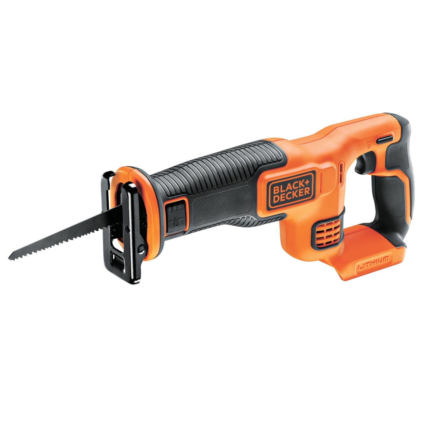 BLACK+DECKER SEGA UNIVERSALE 18V LITIO UNITÀ SENZA BATTERIA E SENZA CARICABATTERIE Velocità variabile 0-3000 corse/min; Lunghezza corsa lama 22mm. In dotazione: 1 lama da 15cm BDCR18N-XJ