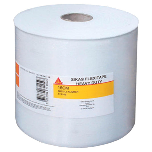 Sika - SikaFlexitape Heavy, Bianco - Garza di rinforzo in polyammide per membrane liquide Sikalastic - Rotolo da 15 cm x 50 m