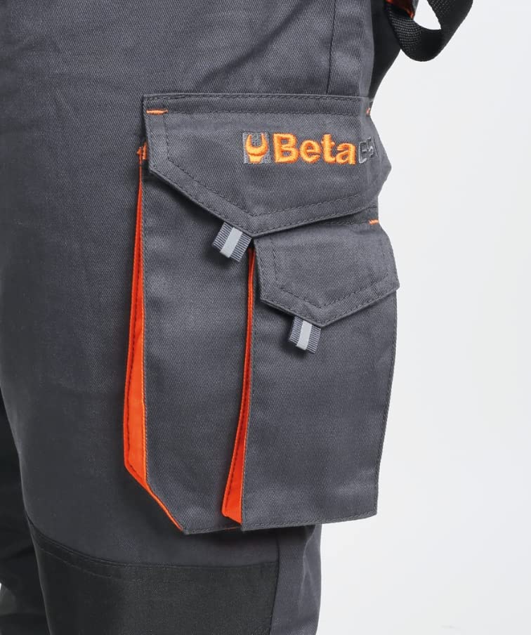 BETA 7860E Pantaloni Easy Twill, Grigio, L