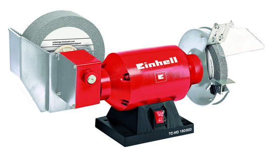 Einhell TC-WD 150/200 Smerigliatrice Combinata da Banco, Rosso