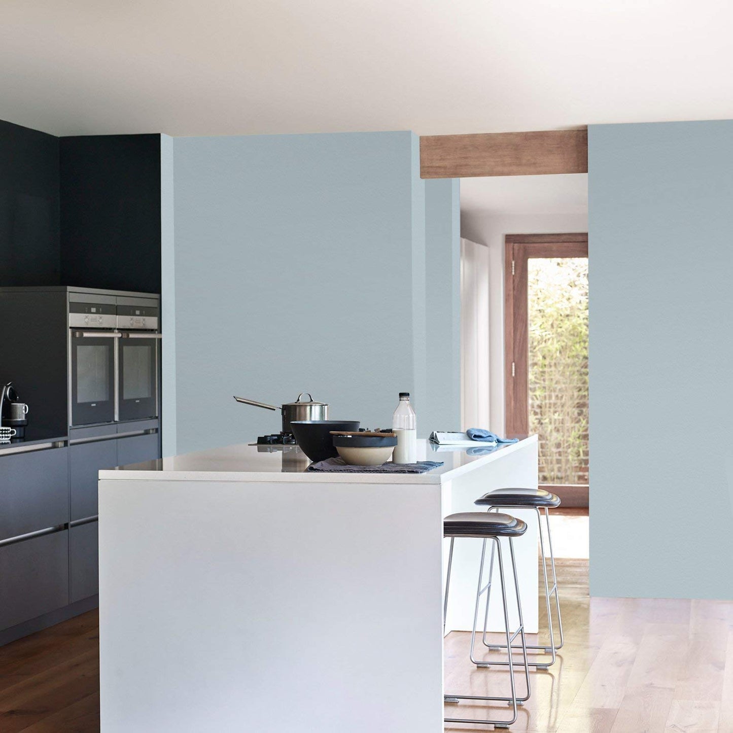 Dulux Easycare Kitchen - Vernice a emulsione opaca, per pareti e soffitti, 2,5 l, colore: Grigio costiero