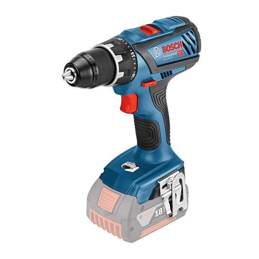 Bosch Professional 06019H4100 Trapano-Avvitatore a Batteria, senza Batteria, Confezione in Cartone, Mandrino in Metallo Integrale, Coppia di Serraggio Max 63 Nm, 90 W, 18 V