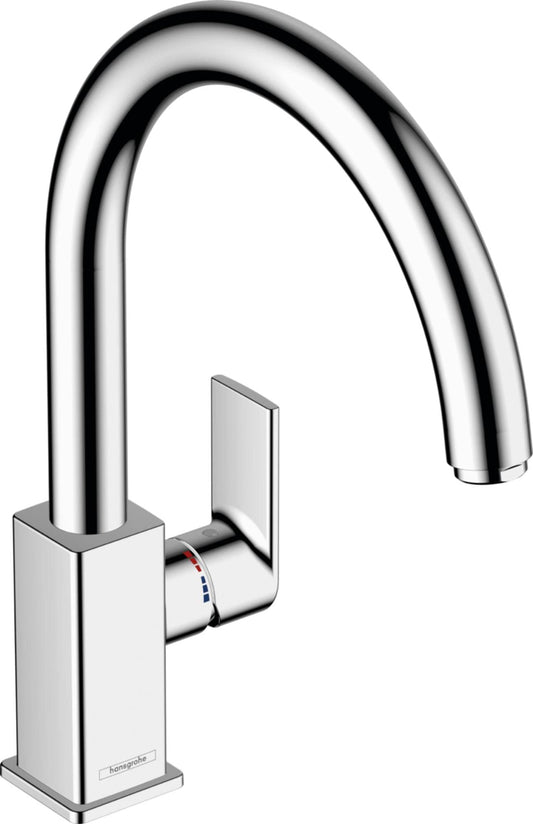 hansgrohe Vernis Shape M35 Miscelatore monocomando cucina 260 con bocca orientabile, cromo, 71871000