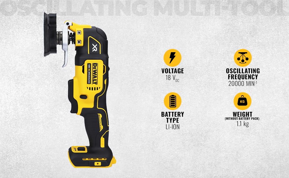 DEWALT ‎DCS356N-XJ Multiutensile oscillante senza spazzole