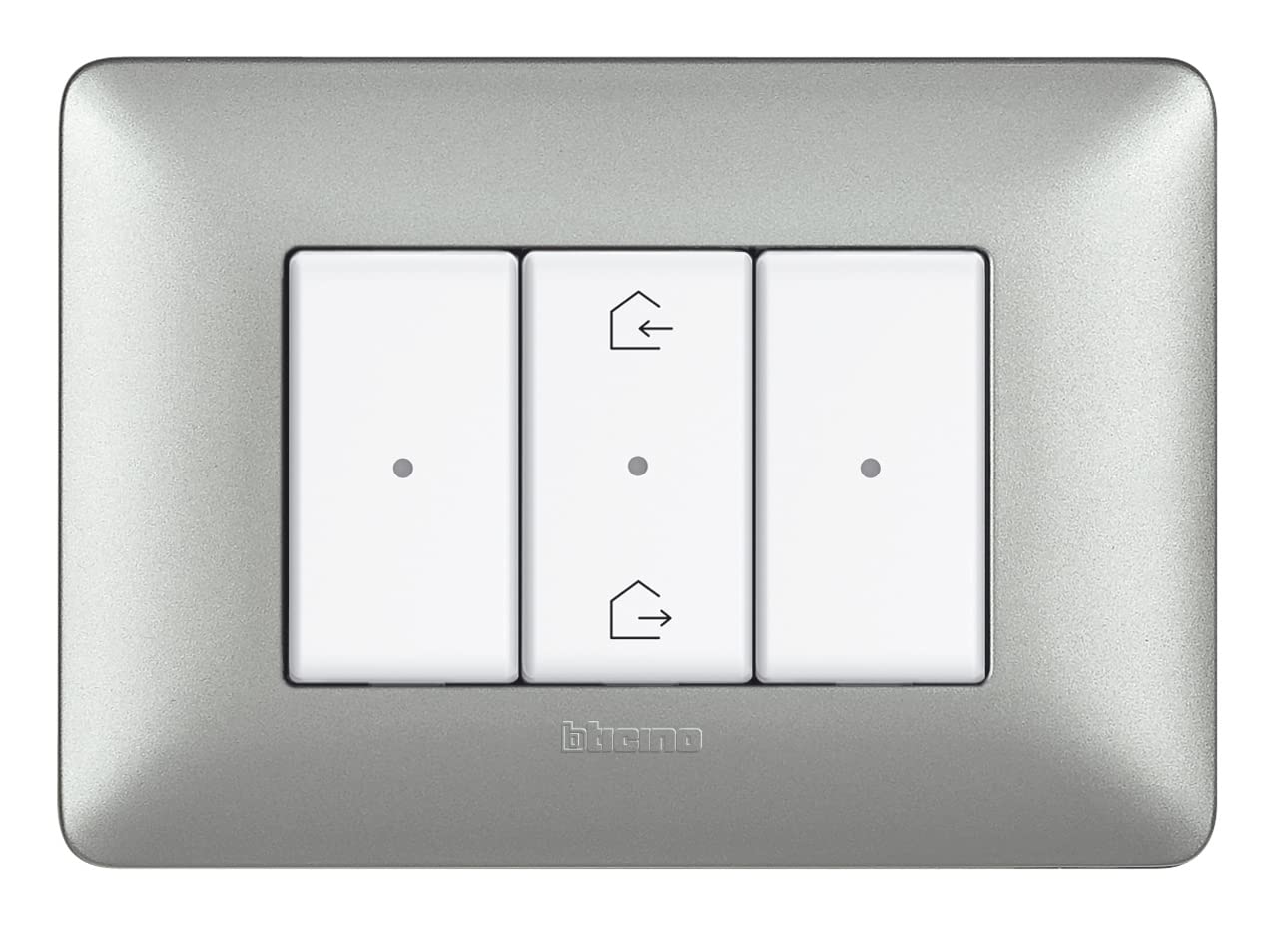 Bticino AM4570CWI Comando Entra ed Esci Wireless Matix Smart, per Creare Scenari Personalizzabili di Luci e Tapparelle, 1 Posto, Bianco