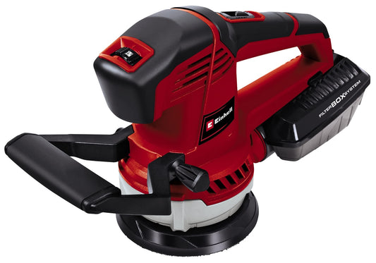 Einhell levigatrice roto orbitale TE-RS 40 E (tensione 220 V, potenza 400 W, oscillazioni al min. 12000-24000, ampiezza oscillazioni 2,5 mm, platorello 125 mm, velcro)