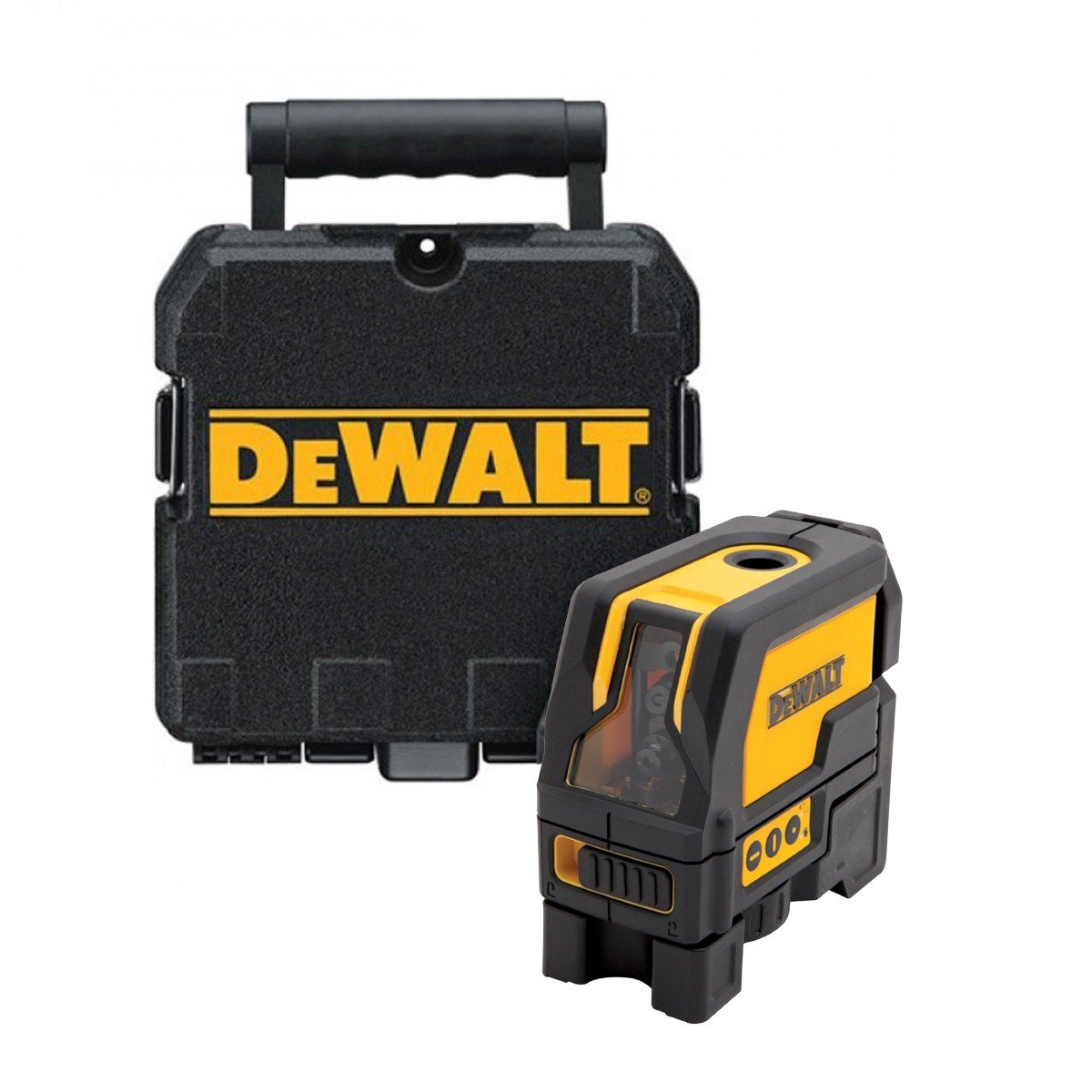 DEWALT DW0822-XJ Livella Laser Piombo e Croce, 4.5 V, Giallo/Nero