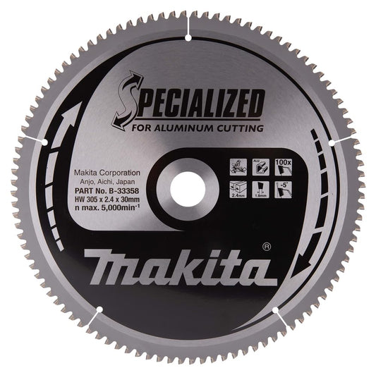 Makita B-33358 Lama Sega Circolare Specialized 305x30mm 100T Alluminio