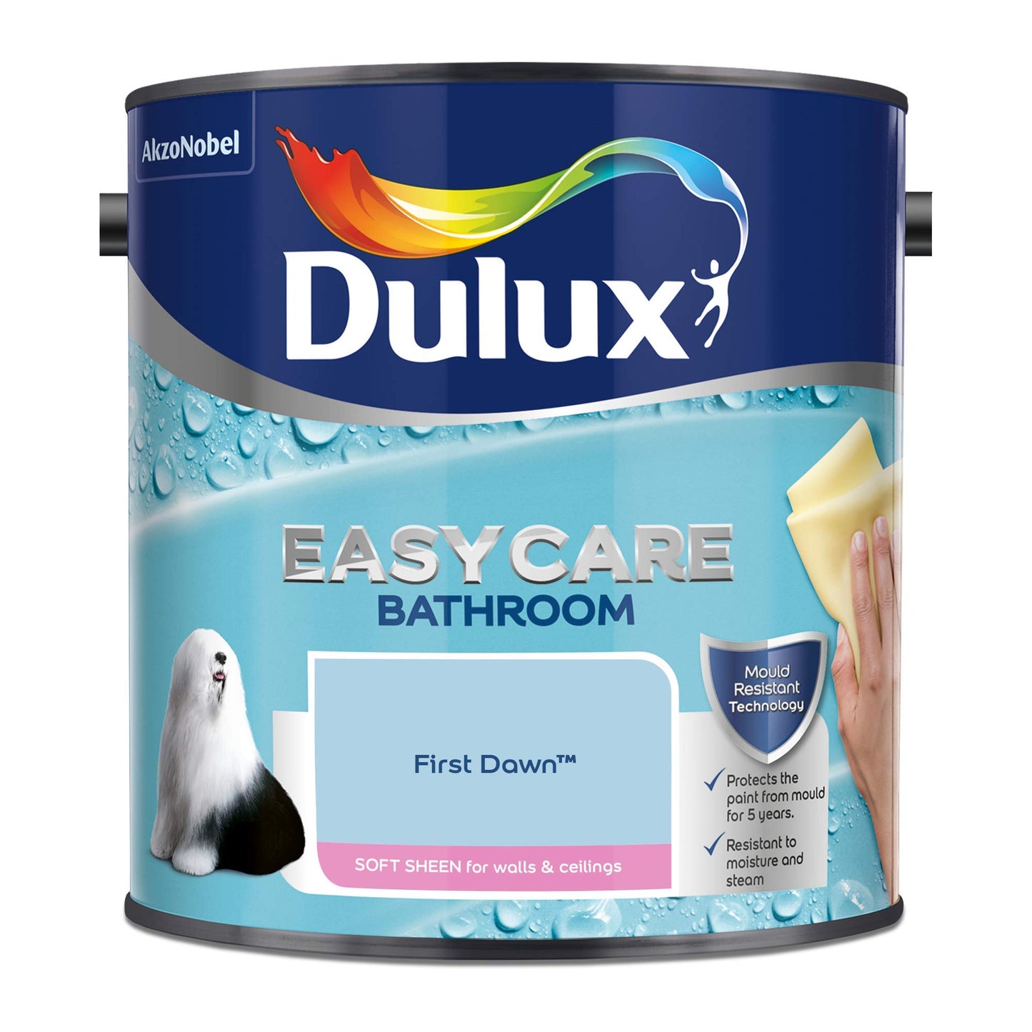 Dulux Easy ycare - Vernice a emulsione morbida per pareti e soffitti, First Dawn, 2,5 litri